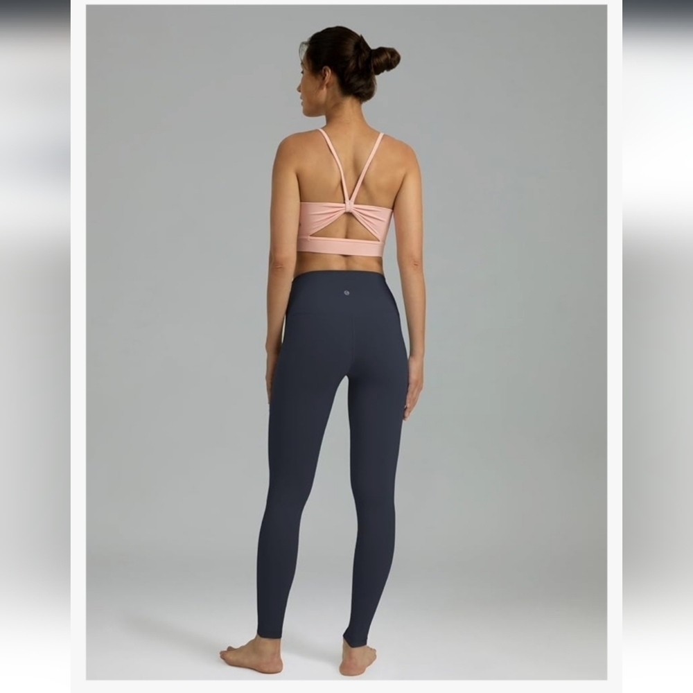 Women's M High-Waisted Leggings Grayish Blue M - Picture 6 of 16